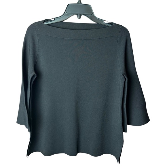 Scanlan Theodore Micro Crepe Boat Neck Sweater M - Picture 6 of 15